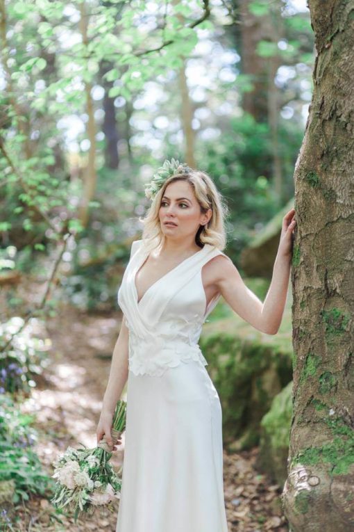 David Fielden Floral Wedding Dress - Image 2
