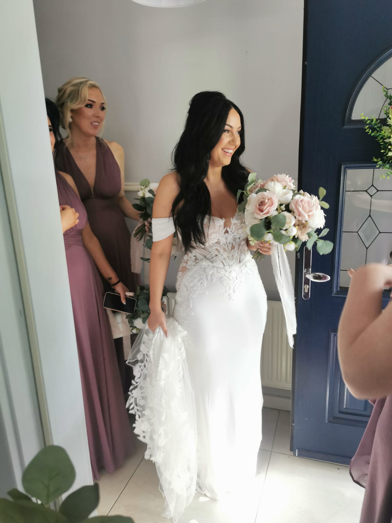Blue boho wedding dress hotsell