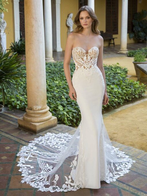 Blue Enzonai Perry Wedding Dress - Image 3